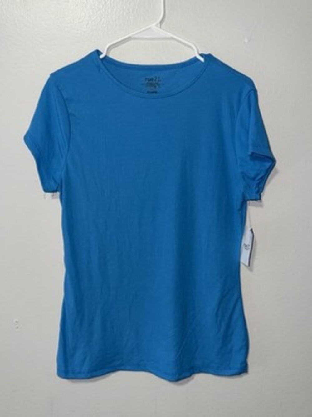 rue21 Women's Crew Neck Short Sleeve Top - Bright Blue